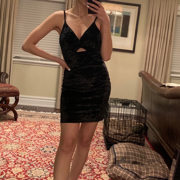 NWT Free People Keyhole Velvet Dress - Picture 3 of 7